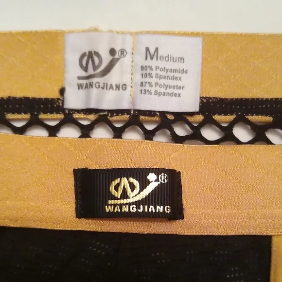 Black and Yellow Mesh Briefs - Picture 5 of 7